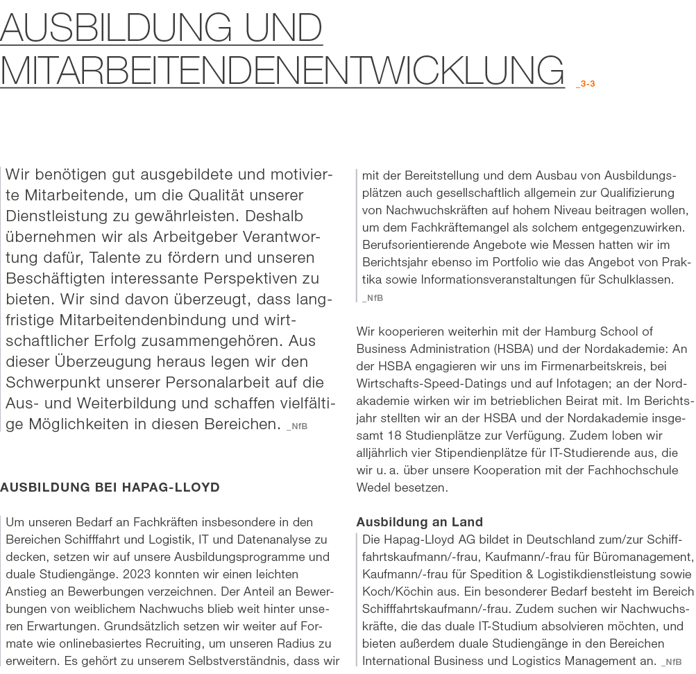 Ausbildung und Mitarbeitendenentwicklung _3 3 Wir ben tigen gut ausgebildete und motivierte Mitarbeitende, um die Qua...