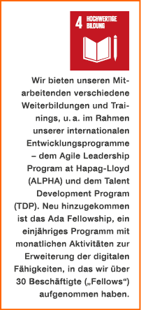￼ Wir bieten unseren Mitarbeitenden verschiedene Weiterbildungen und Trainings, u. a. im Rahmen unserer international...