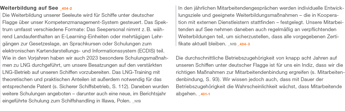 Weiterbildung auf See _404 2 Die Weiterbildung unserer Seeleute wird f r Schiffe unter deutscher Flagge ber unser Ko...