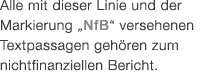 Alle mit dieser Linie und der Markierung „NfB“ versehenen Textpassagen geh ren zum nichtfinanziellen Bericht.