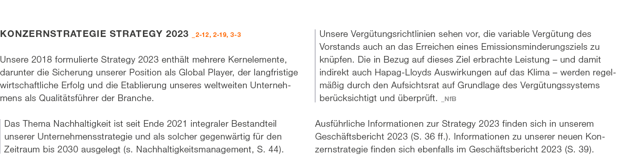  KONZERNSTRATEGIE STRATEGY 2023 _2 12, 2 19, 3 3 Unsere 2018 formulierte Strategy 2023 enth lt mehrere Kernelemente, ...