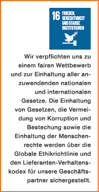 ￼ Wir verpflichten uns zu einem fairen Wettbewerb und zur Einhaltung ­aller anzuwendenden ­nationalen und internation...