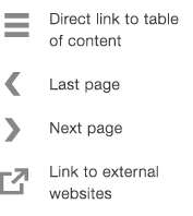  ￼ Direct link to table of content ￼ Last page ￼ Next page ￼ Link to external websites 