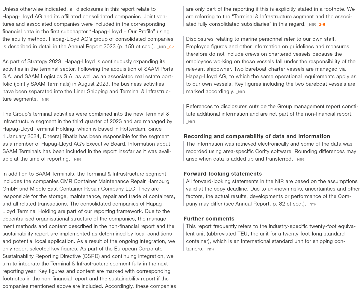 Unless otherwise indicated, all disclosures in this report relate to ­Hapag Lloyd AG and its affiliated consolidated ...
