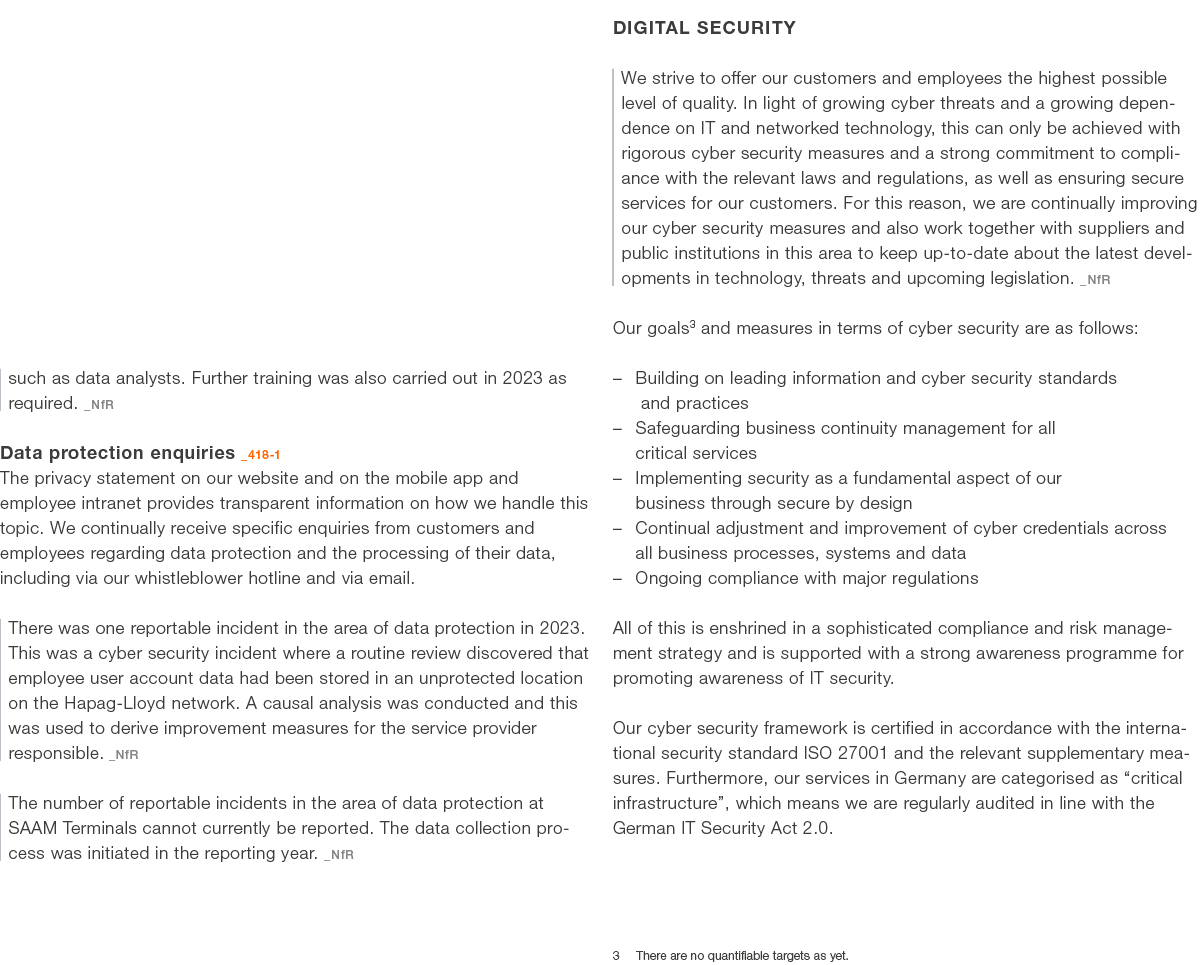 such as data analysts. Further training was also carried out in 2023 as required. _NfR Data protection enquiries _418...