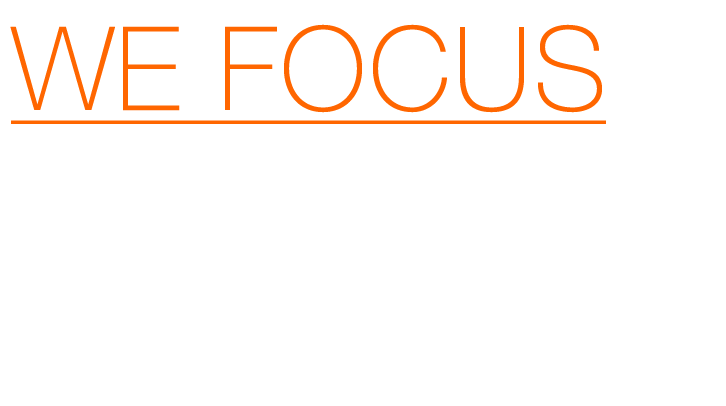 we Focus on sustain­ability