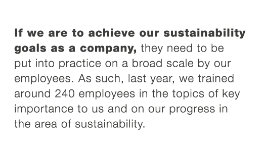 If we are to achieve our sustainability goals as a company, they need to be put into practice on a broad scale by our...