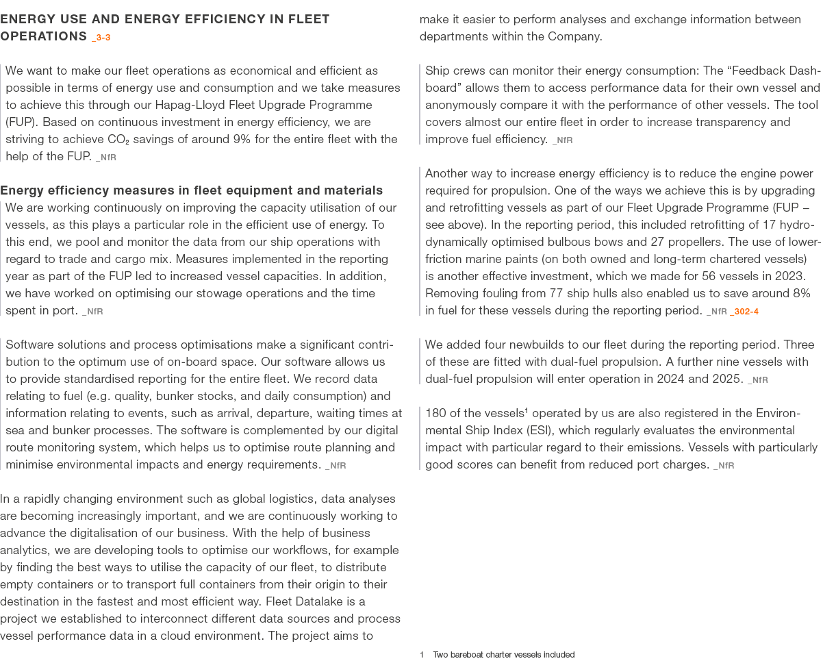 ENERGY USE AND ENERGY EFFICIENCY IN FLEET ­OPERATIONS _3 3 We want to make our fleet operations as economical and eff...