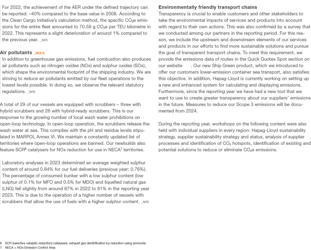 For 2022, the achievement of the AER under the defined trajectory can be reported: –40% compared to the base value in...