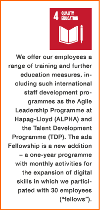 ￼ We offer our employees a range of training and further education measures, including such international staff devel...