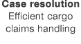 Case resolution Efficient cargo claims handling