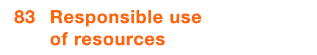  83 Responsible use of resources