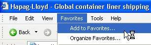 browser favorites